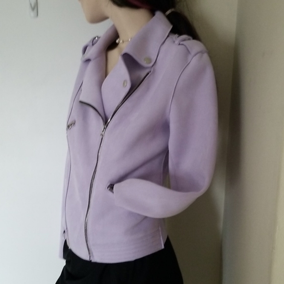 NWOT Dex faux suede moto jacket - Picture 5 of 9